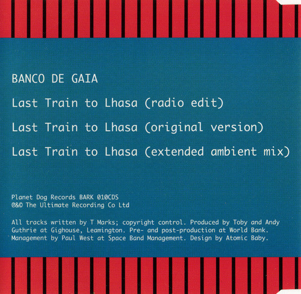 Banco De Gaia : Last Train To Lhasa (CD, Single)