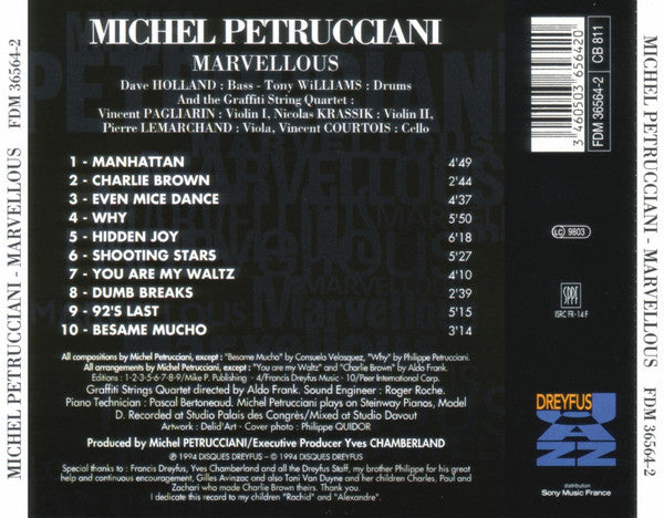 Michel Petrucciani : Marvellous (CD, Album)