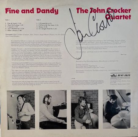 The John Crocker Quartet : Fine And Dandy (LP)