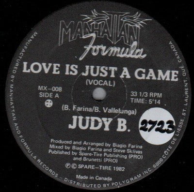 Judy B.* : Love Is Just A Game (12")