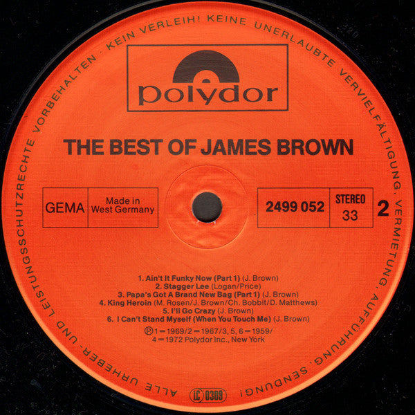 James Brown : The Best Of James Brown (LP, Comp)