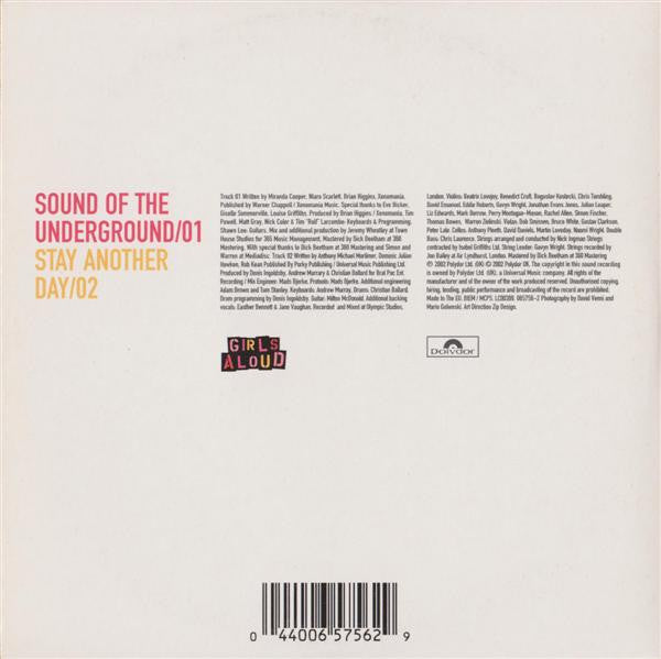 Girls Aloud : Sound Of The Underground (CD, Single, (Ca)