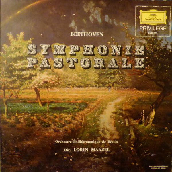 Ludwig van Beethoven - Berliner Philharmoniker, Lorin Maazel : Symphonie Pastorale (LP, RE)