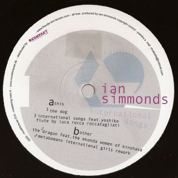 Ian Simmonds : International Songs (12")