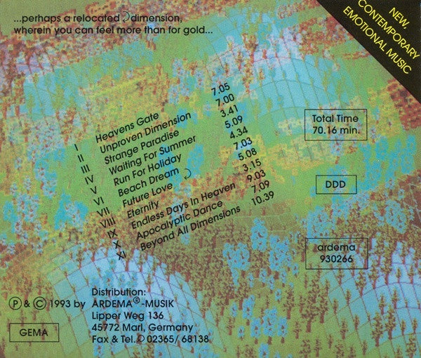 Holle Mangler : Eternal Dimension (CD, Album)