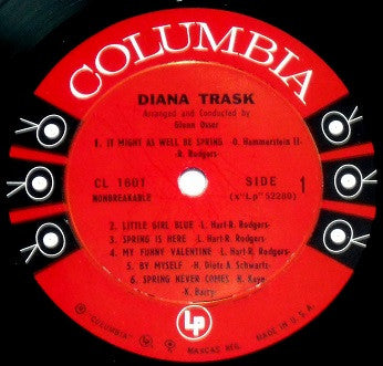 Diana Trask : Diana Trask (LP, Album, Mono)