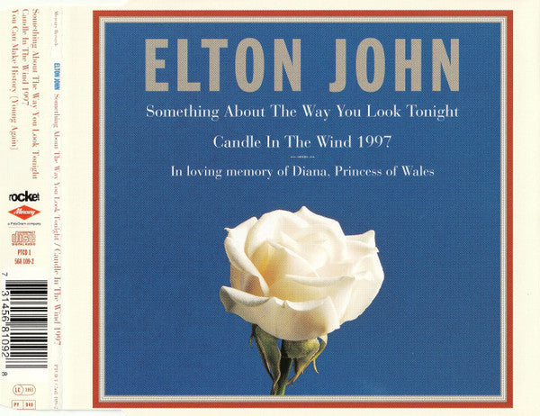 Elton John : Something About The Way You Look Tonight / Candle In The Wind 1997 (CD, Single)
