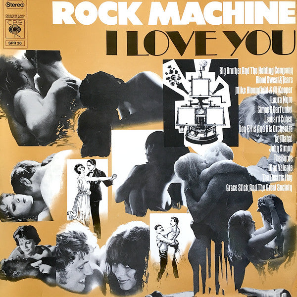 Various : Rock Machine - I Love You (LP, Comp, Smplr)