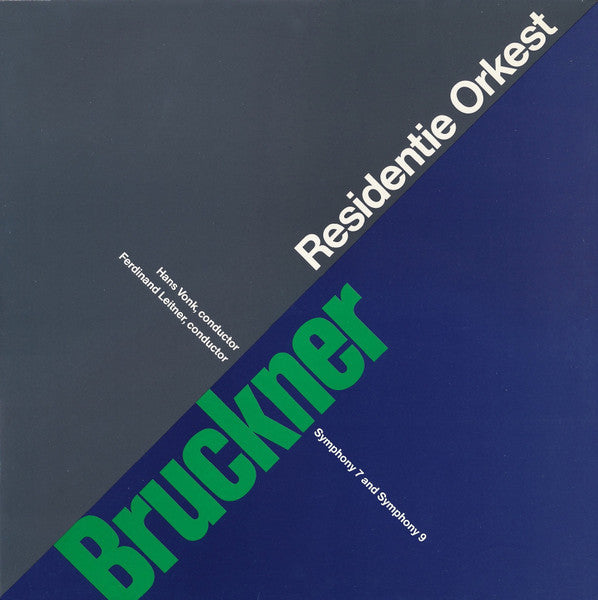 Bruckner*, Hans Vonk , Conductor - Ferdinand Leitner , Conductor - Residentie Orkest : Symphony 7 And Symphony 9 (2xLP, Gat)
