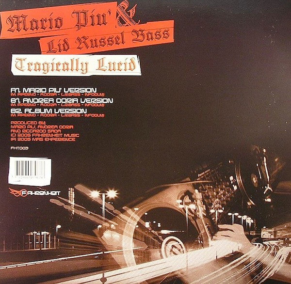 Mario Più & Lid Russel Bass : Tragically Lucid (12")
