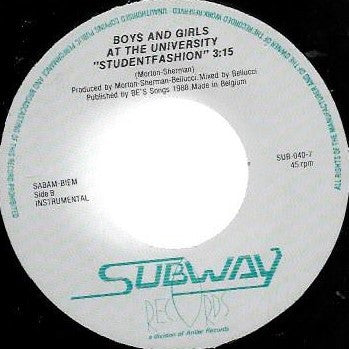 Boys & Girls At The University : Student Fashion (7")