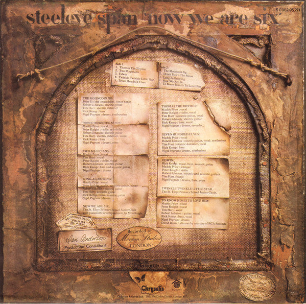 Steeleye Span : Now We Are Six (LP, Album)