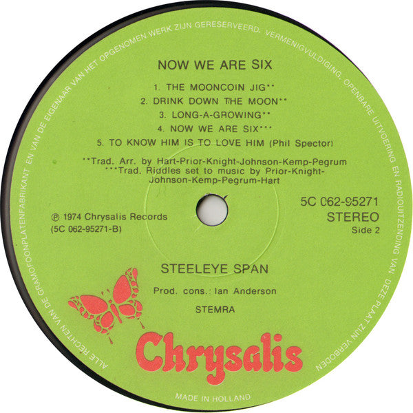 Steeleye Span : Now We Are Six (LP, Album)