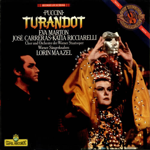 Giacomo Puccini, Lorin Maazel, José Carreras, Katia Ricciarelli, Éva Marton, Wiener Staatsopernchor Und Orchester Der Wiener Staatsoper, Die Wiener Sängerknaben : Turandot (3xLP, Album + Box)