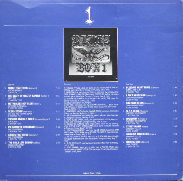 Various : Blues Box 1 (4xLP, Mono + Box, Comp)