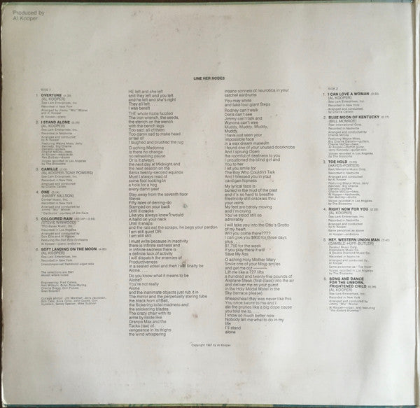 Al Kooper : I Stand Alone (LP, Album)