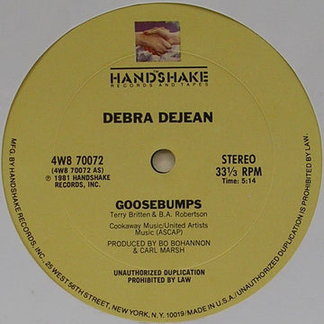 Debra Dejean : Goosebumps (12")