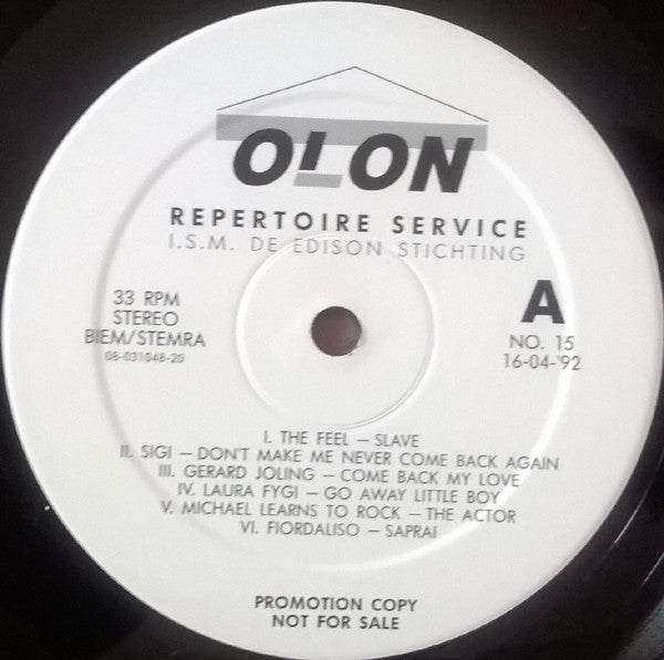 Various : Repertoire Service No. 15 (LP, Comp, Promo)