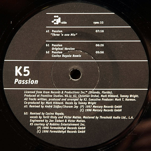 K5 : Passion (12", Promo)
