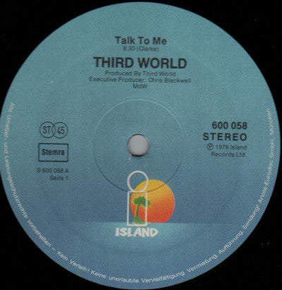 Third World : Talk To Me (12")