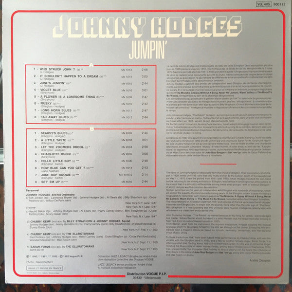 Johnny Hodges : Jumpin' (LP, Comp)