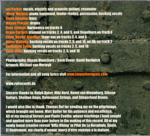 Ian Parker (5) : Where I Belong (CD, Album, Ima)