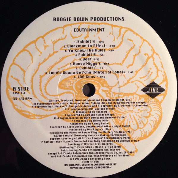 Boogie Down Productions : Edutainment (LP, Album)