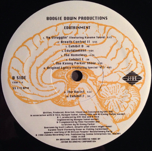Boogie Down Productions : Edutainment (LP, Album)