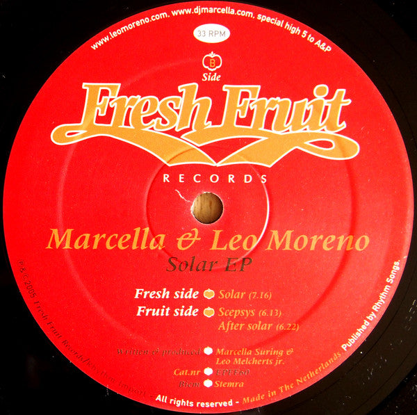 Marcella & Leo Moreno : Solar EP (12", EP)