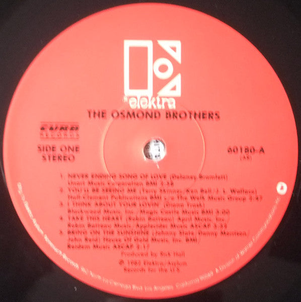 The Osmond Brothers* : The Osmond Brothers (LP, Album, AR )