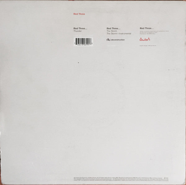 Dave Clarke : Red Three (12")