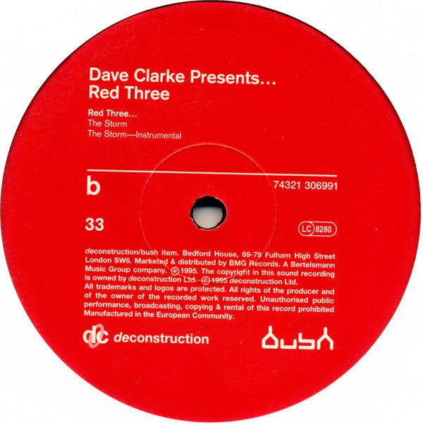 Dave Clarke : Red Three (12")