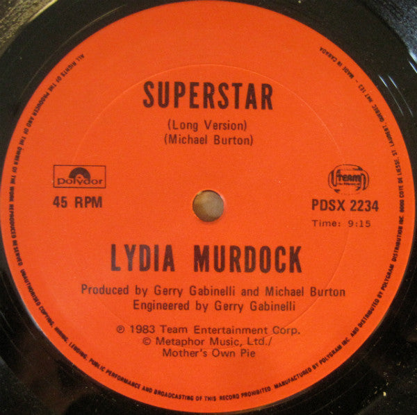 Lydia Murdock : Superstar (12")