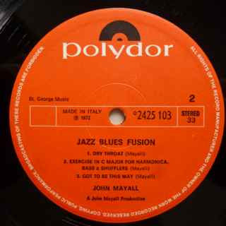 John Mayall : Jazz Blues Fusion (LP, Album)