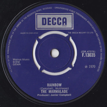 The Marmalade : Rainbow (7", Single)