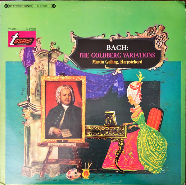 Bach*, Martin Galling : The Goldberg Variations (LP, Album, Uni)