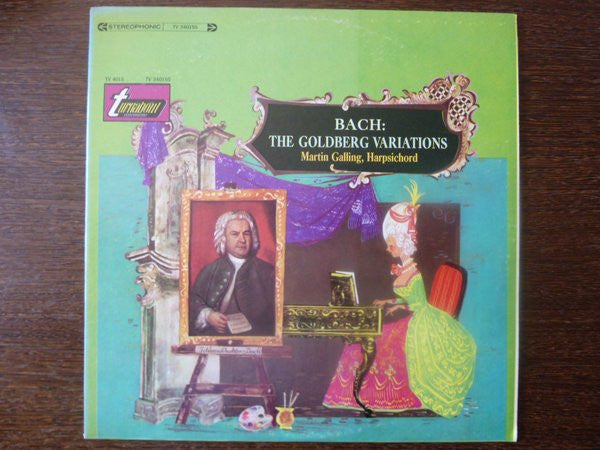 Bach*, Martin Galling : The Goldberg Variations (LP, Album, Uni)