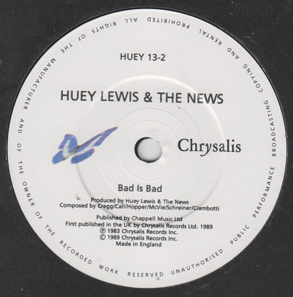 Huey Lewis And The News* : Walking With The Kid (7", Single)