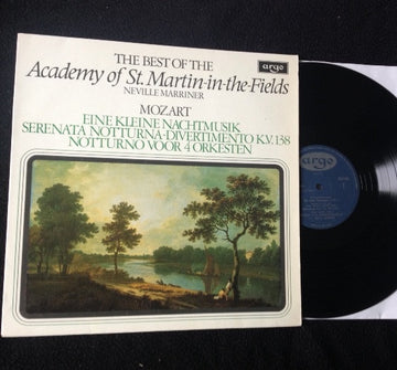 The Academy Of St. Martin-in-the-Fields, Sir Neville Marriner, Wolfgang Amadeus Mozart : Eine Kleine Nachtmusik / Serenata Notturna - Divertimento K.V. 138 / Notturno Voor 4 Orkesten (LP, Comp)