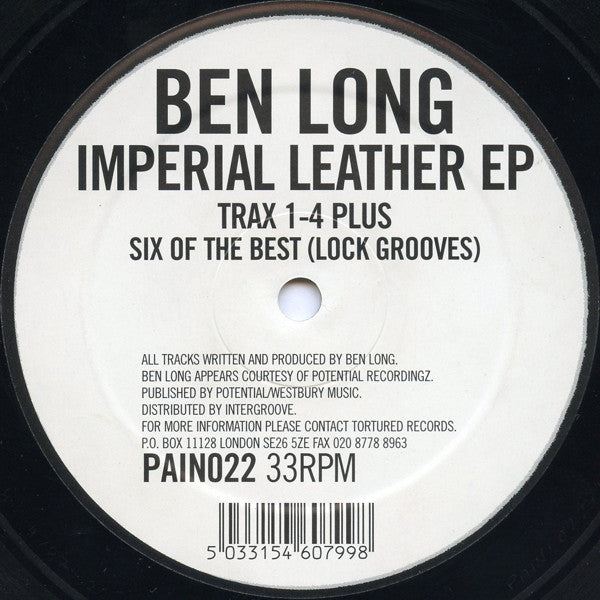 Ben Long : Imperial Leather EP (12", EP, RP)