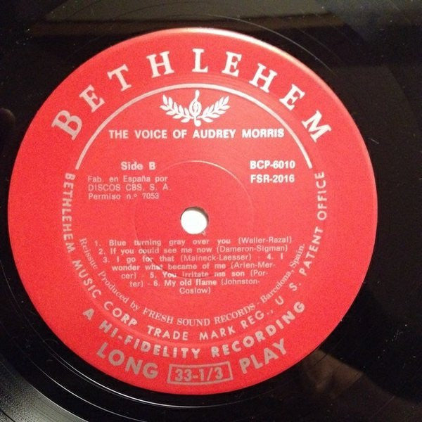 Audrey Morris : The Voice Of Audrey Morris (LP, Album, RE)