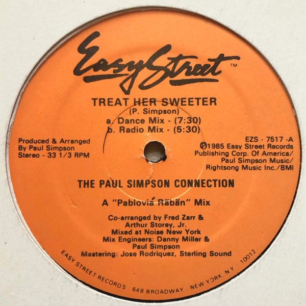 Paul Simpson Connection : Treat Her Sweeter (12")