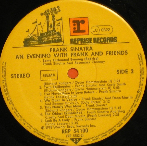 Frank Sinatra : An Evening With Frank And Friends (LP)