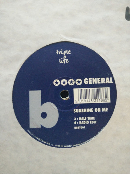 4 Star General : Sunshine On Me (12")