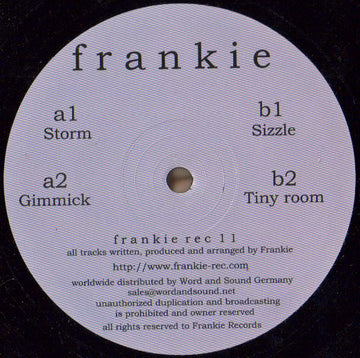 Frankie (2) : Storm / Sizzle (12")