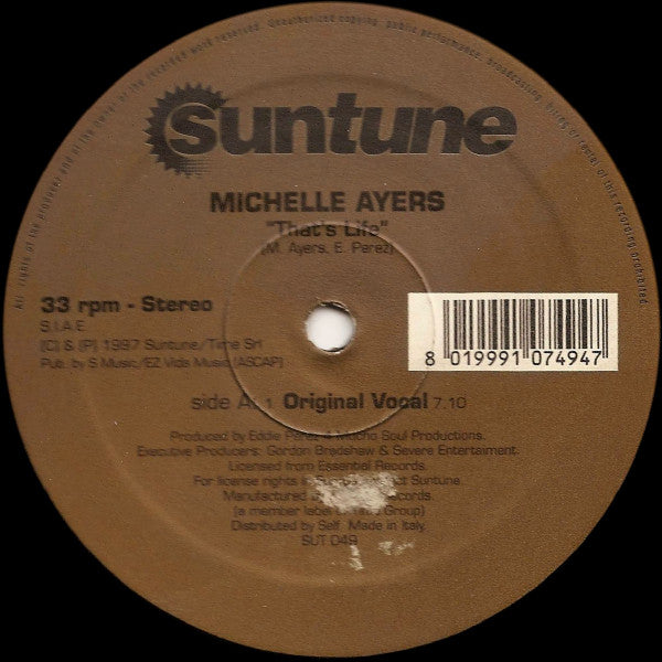 Michelle Ayers : That's Life (12")