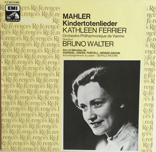 Gustav Mahler, Kathleen Ferrier / Orchestre Philharmonique De Vienne* , Direction Bruno Walter : Kindertotenlieder  (LP, Comp, Mono, RE)