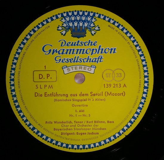 Wolfgang Amadeus Mozart, Erika Köth, Fritz Wunderlich, Kurt Böhme, Eugen Jochum, Adele Stolte, Peter Schreier, Theo Adam, Helmut Koch : Die Entführung Aus Dem Serail / Bastien Und Bastienne (3xLP + Box)