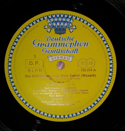 Wolfgang Amadeus Mozart, Erika Köth, Fritz Wunderlich, Kurt Böhme, Eugen Jochum, Adele Stolte, Peter Schreier, Theo Adam, Helmut Koch : Die Entführung Aus Dem Serail / Bastien Und Bastienne (3xLP + Box)