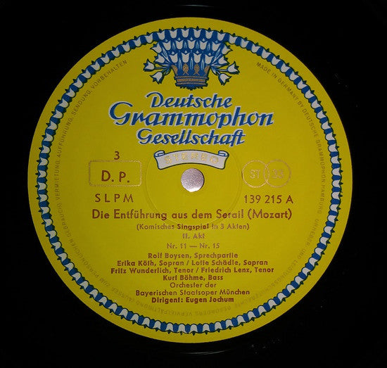 Wolfgang Amadeus Mozart, Erika Köth, Fritz Wunderlich, Kurt Böhme, Eugen Jochum, Adele Stolte, Peter Schreier, Theo Adam, Helmut Koch : Die Entführung Aus Dem Serail / Bastien Und Bastienne (3xLP + Box)